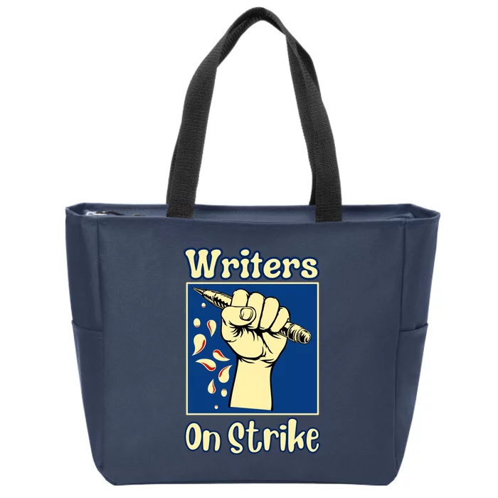 Writers On Strike Zip Tote Bag