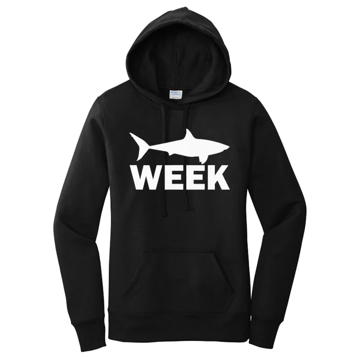 Week of Shark Funny Sharks Great Discovery Time Women's Pullover Hoodie