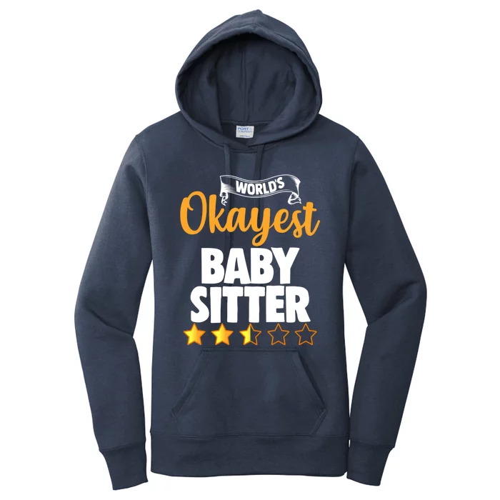 World's Okayest Sitter Gift Women's Pullover Hoodie