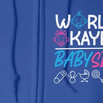 World's Okayest Sitter Great Gift Full Zip Hoodie