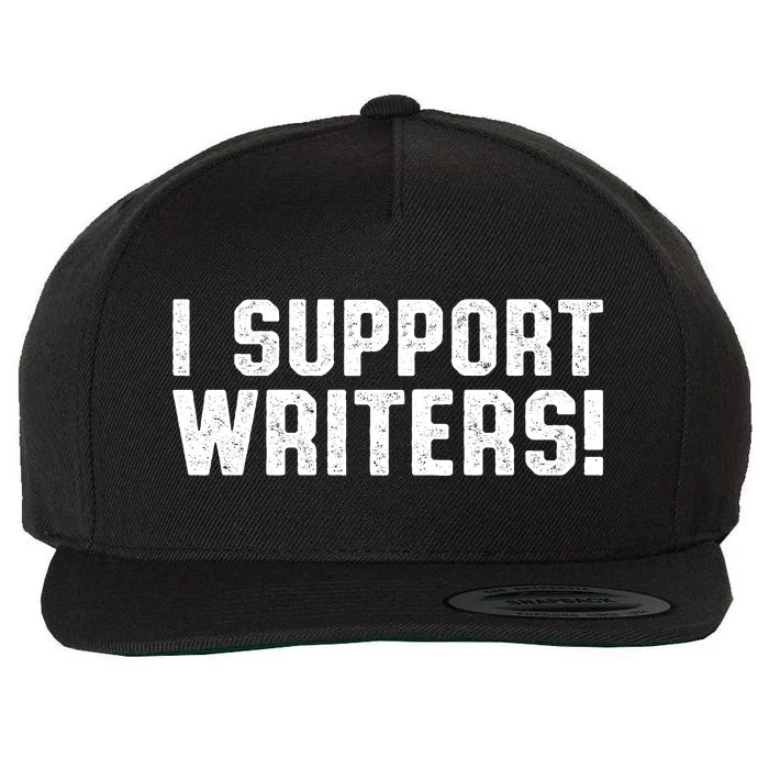 Writers On Strike WGA Strike Anti AI | Support Writers Wool Snapback Cap