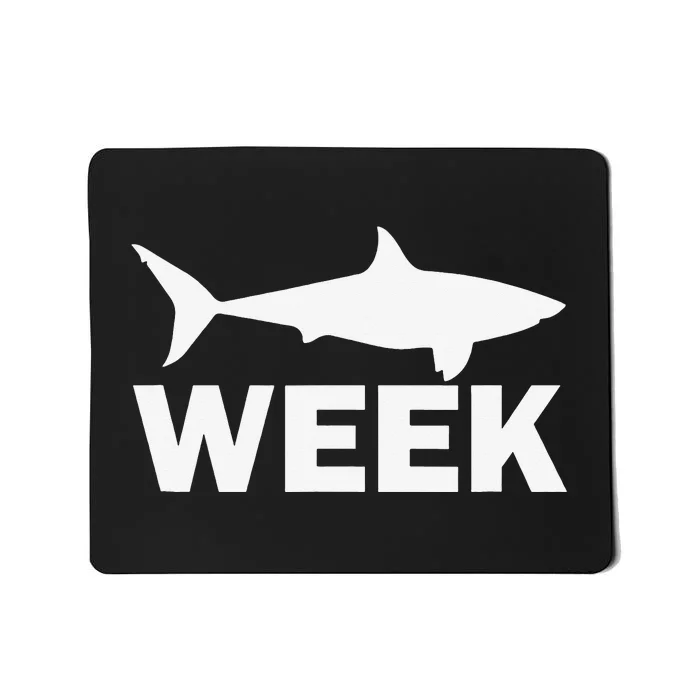 Week of Shark Funny Sharks Great Discovery Time Mousepad