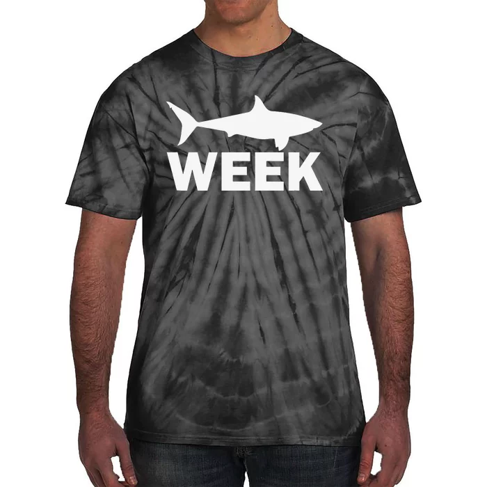 Week of Shark Funny Sharks Great Discovery Time Tie-Dye T-Shirt