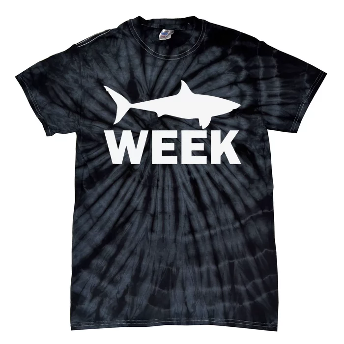 Week of Shark Funny Sharks Great Discovery Time Tie-Dye T-Shirt