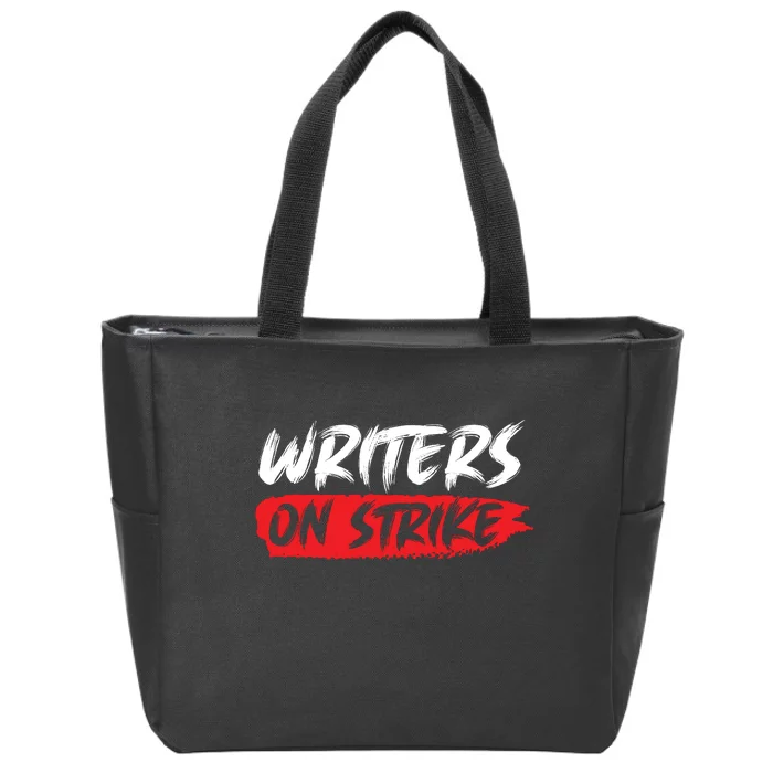 Writers On Strike WGA Strike Anti AI Zip Tote Bag