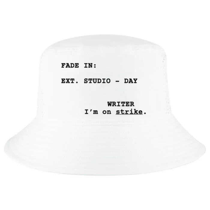 Writers On Strike Stand With The WGA Cool Comfort Performance Bucket Hat