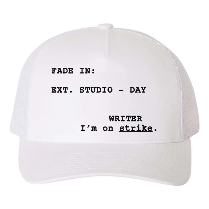 Writers On Strike Stand With The WGA Yupoong Adult 5-Panel Trucker Hat