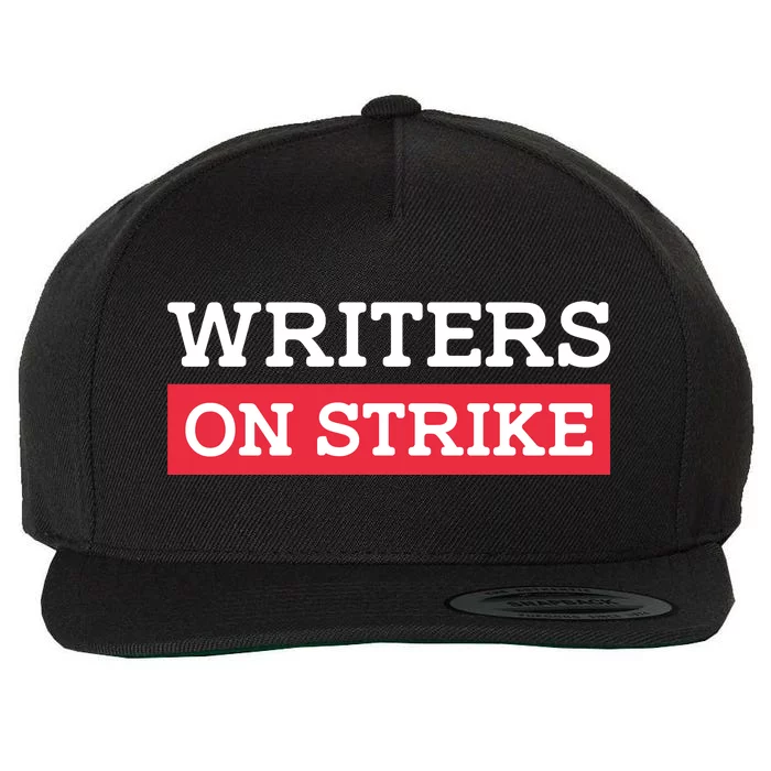 Writers On Strike WGA Strike Anti AI Wool Snapback Cap