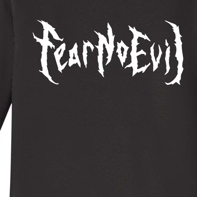 Wages Of Sin Fear No Evil Baby Long Sleeve Bodysuit