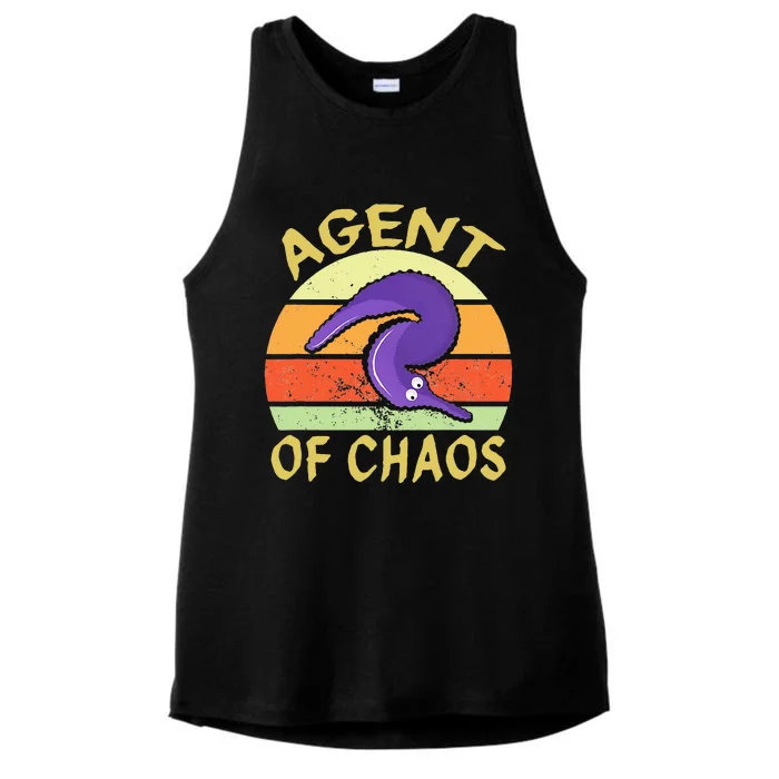 Worm On String Agent Of Chaos Ladies Tri-Blend Wicking Tank