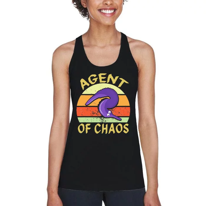 Worm On String Agent Of Chaos Women's Racerback Tank