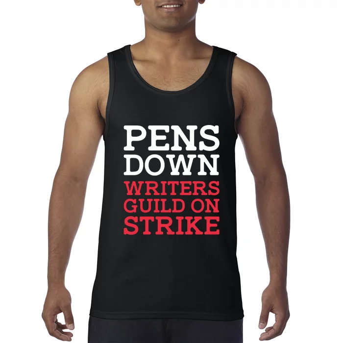 WGA On Strike Pens Down Tank Top