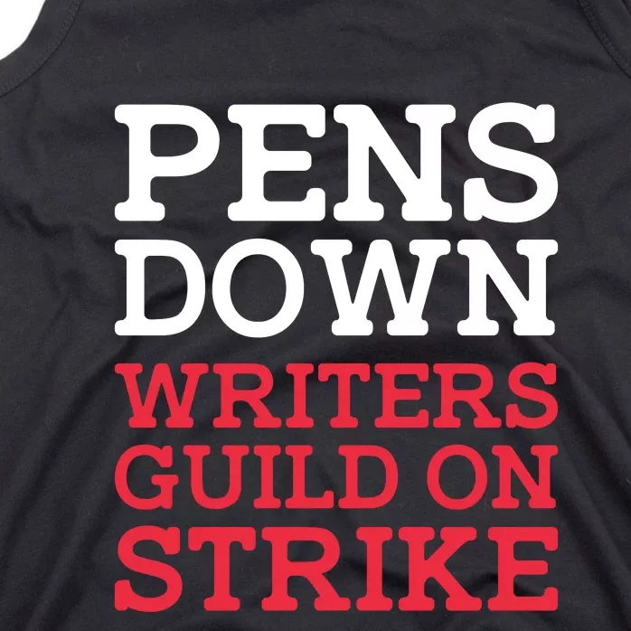 WGA On Strike Pens Down Tank Top