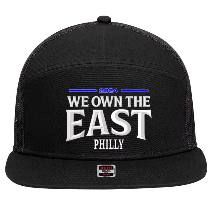 We Own The East 2024 7 Panel Mesh Trucker Snapback Hat