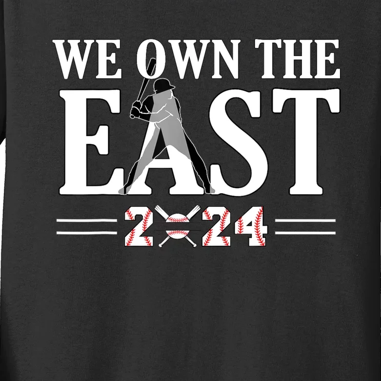 We Own The East 2024 Tees Kids Long Sleeve Shirt