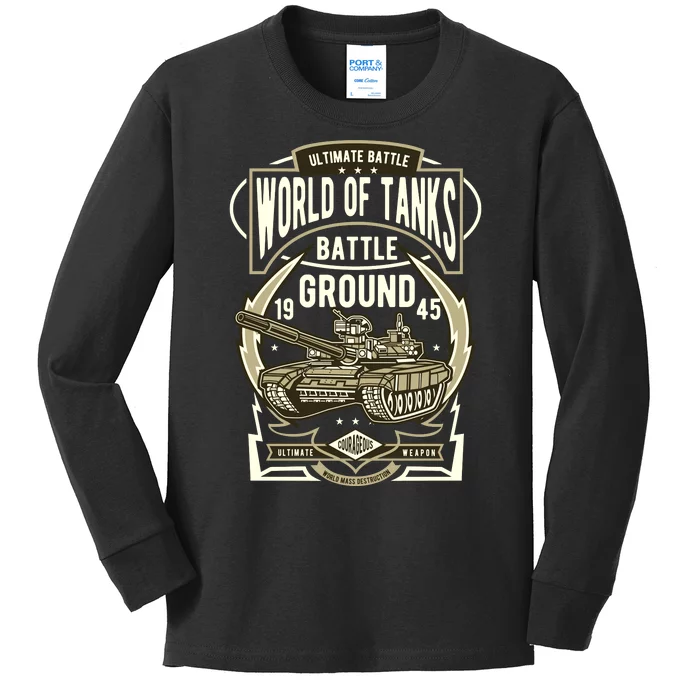 World Of Tanks Kids Long Sleeve Shirt