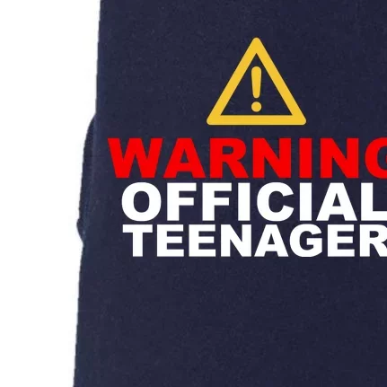 Warning Official Teenager 13th Birthday Doggie 3-End Fleece Hoodie