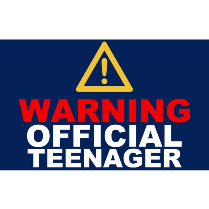 Warning Official Teenager 13th Birthday Bumper Sticker