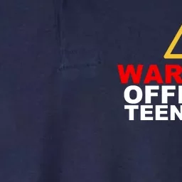 Warning Official Teenager 13th Birthday Softstyle Adult Sport Polo