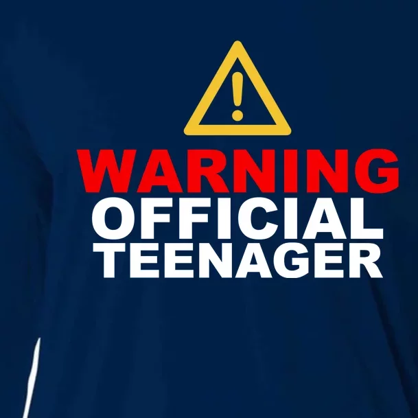 Warning Official Teenager 13th Birthday Cooling Performance Long Sleeve Crew