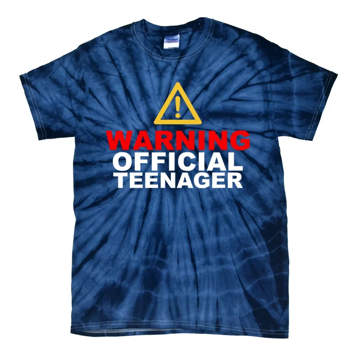 Warning Official Teenager 13th Birthday Tie-Dye T-Shirt