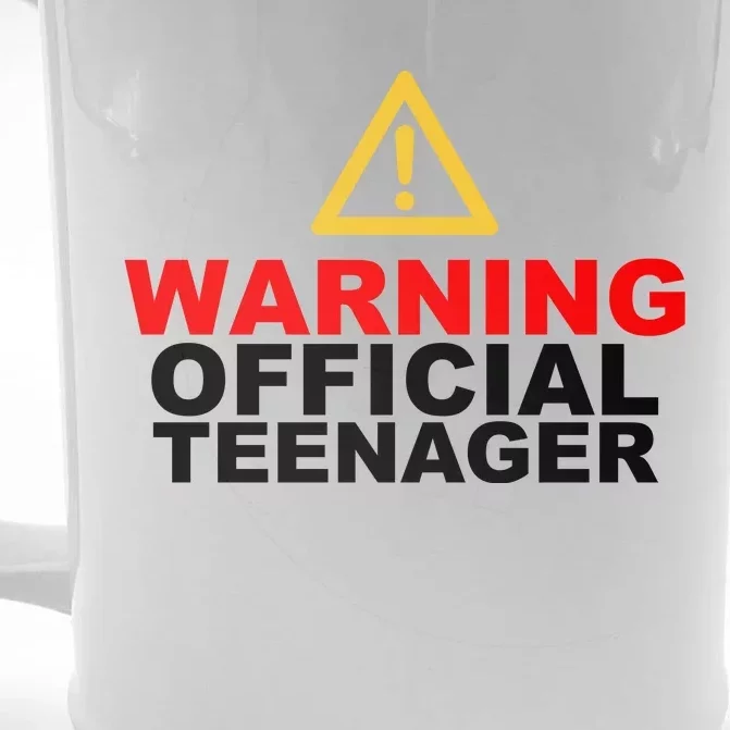 Warning Official Teenager 13th Birthday Front & Back Beer Stein