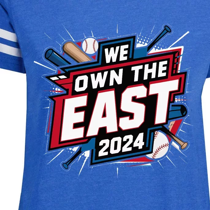 We Own The East 2024 Enza Ladies Jersey Football T-Shirt