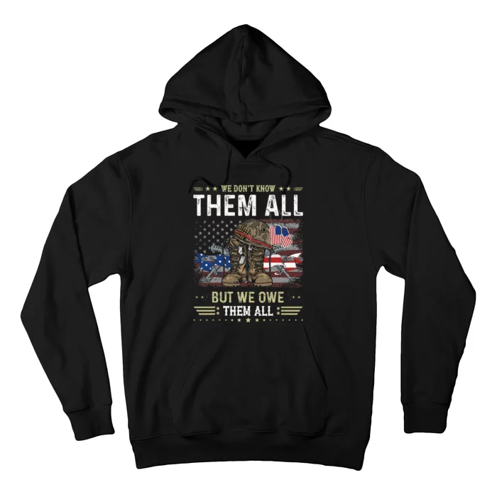 We Owe Them All Partiotic Veterans Day Memorial Day Hoodie