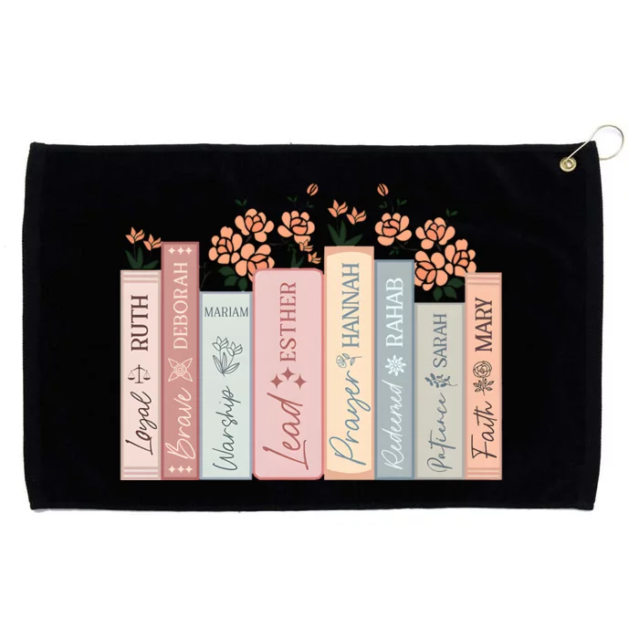 Women Of The Bible Floral Books Christian Jesus Grommeted Golf Towel