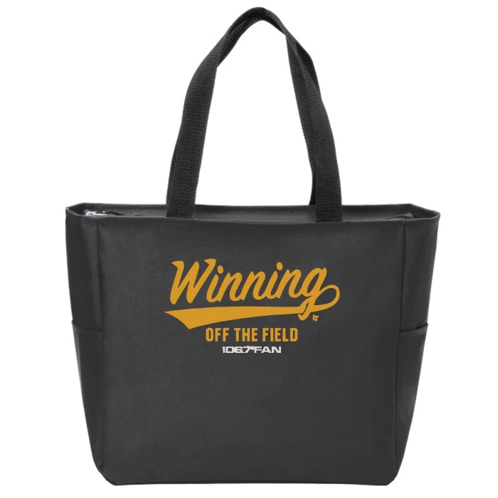 Winning Off The Field Forever Zip Tote Bag