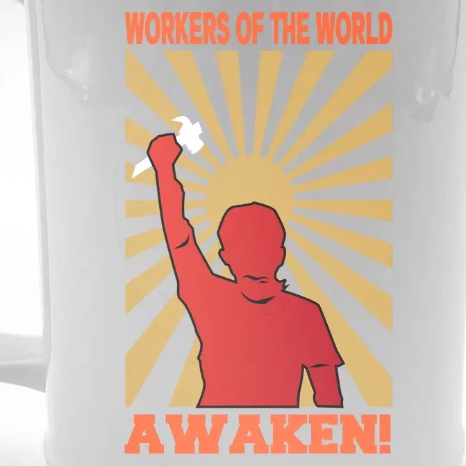 Workers Of The World Awaken Front & Back Beer Stein