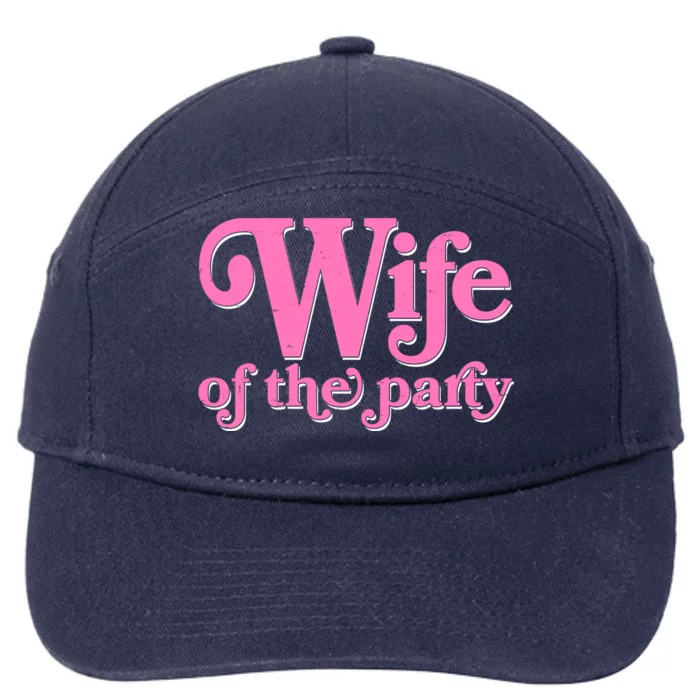 Wife Of The Party Bachelorette Bride 7-Panel Snapback Hat