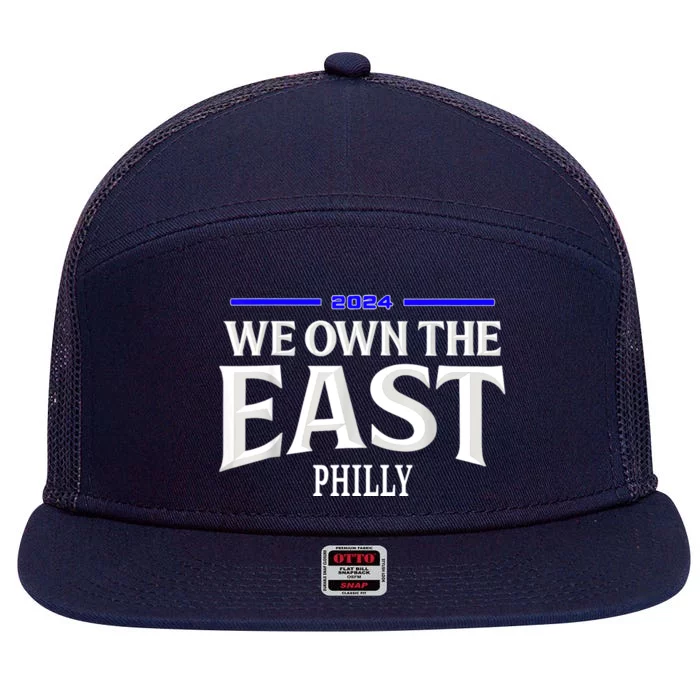 We Own The East 2024 7 Panel Mesh Trucker Snapback Hat