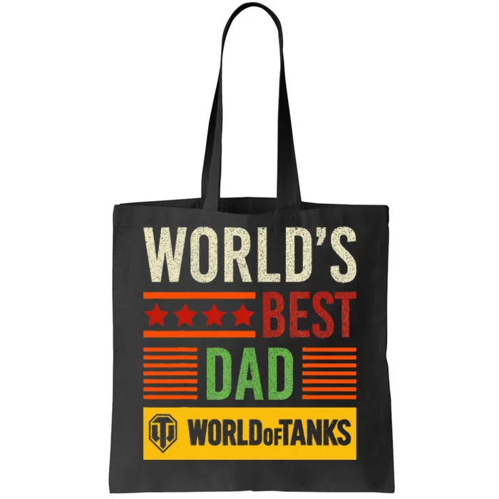 World Of Tanks Father Day Worlds Best Dad Tote Bag