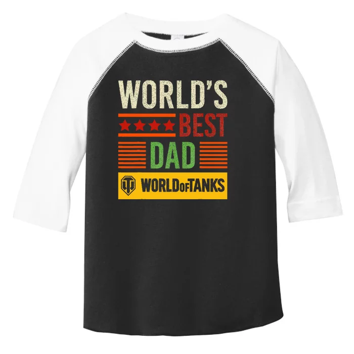 World Of Tanks Father Day Worlds Best Dad Toddler Fine Jersey T-Shirt