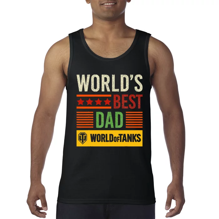 World Of Tanks Father Day Worlds Best Dad Tank Top