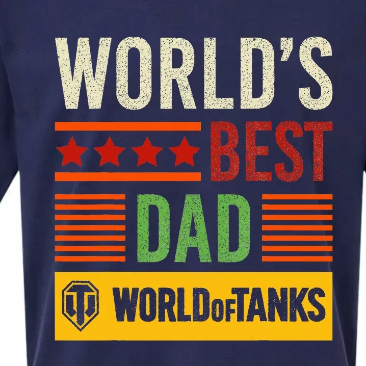 World Of Tanks Father Day Worlds Best Dad Sueded Cloud Jersey T-Shirt