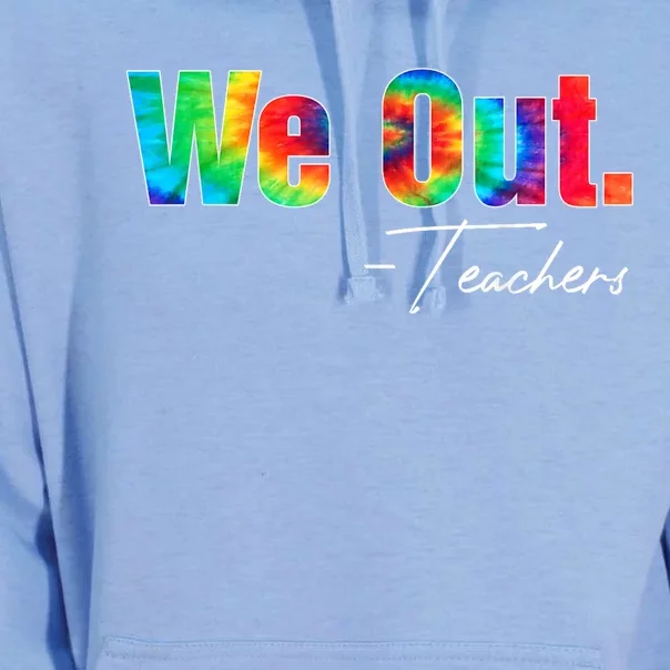 We Out Teacher Happy Last Day Of School End Of School Year Unisex Surf Hoodie