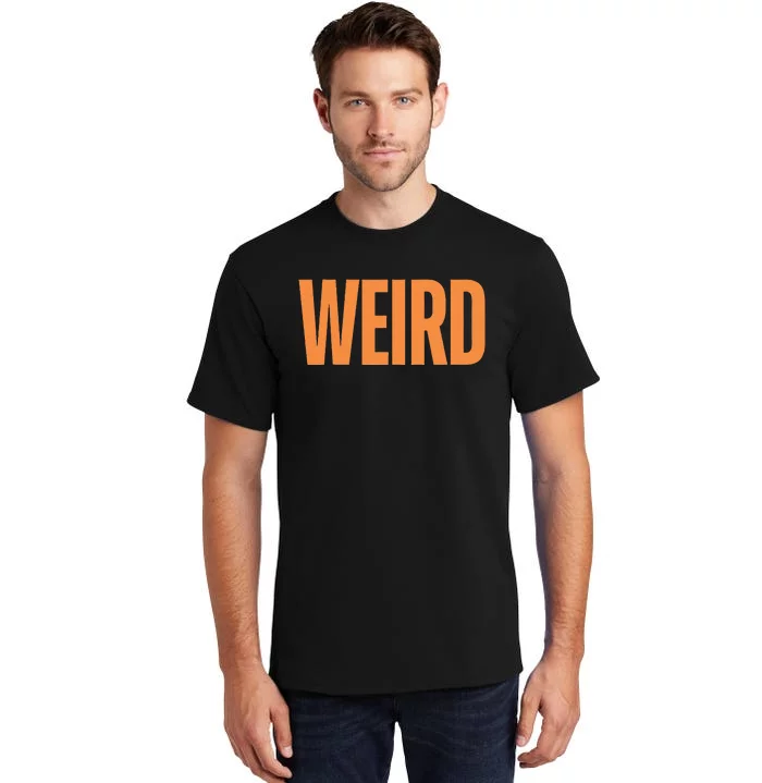 Weird Orange Text Single Word Tall T-Shirt