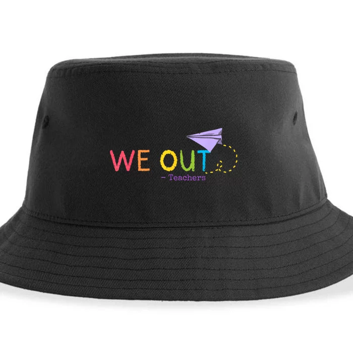 We Out Teacher End Of School Year Happy Last Day Of School Sustainable Bucket Hat