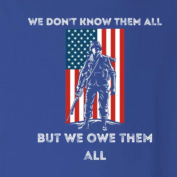 We Owe Them All Memorial Day Fallen Heroes Soldier Flag Cute Gift Toddler Long Sleeve Shirt