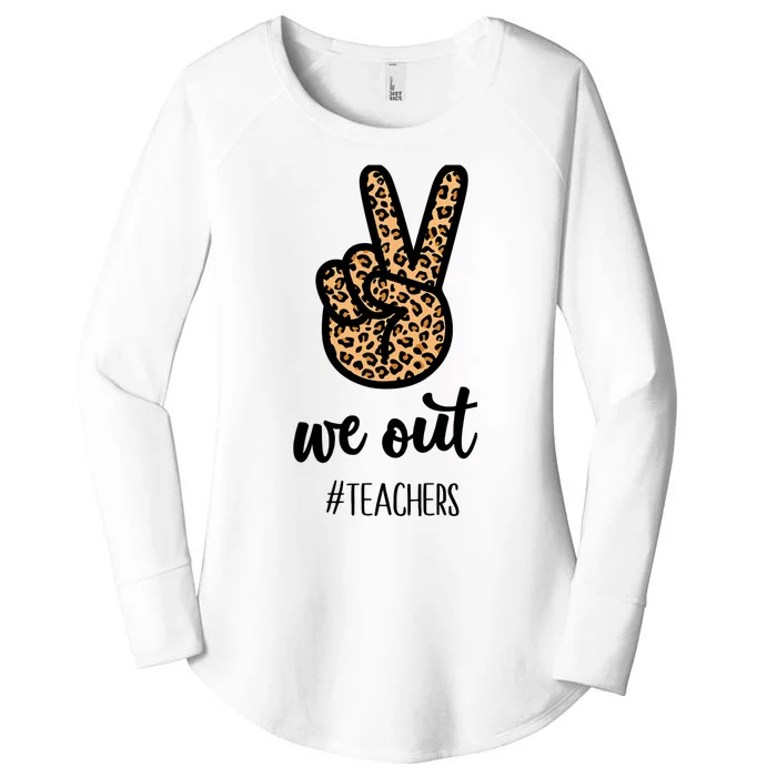 We out Teacher Happy Last Day Of School Wo Gift Funny Women's Perfect Tri Tunic Long Sleeve Shirt