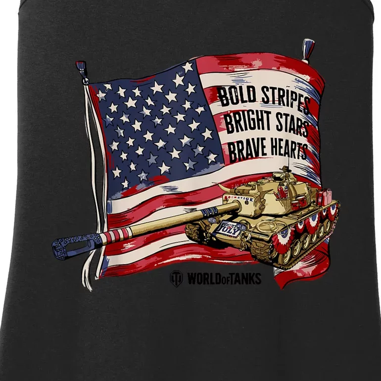 World Of Tanks 4th Of July Bold Bright Brave Collection Ladies Essential Tank