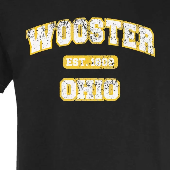 Wooster Ohio Varsity College Style Garment-Dyed Heavyweight T-Shirt