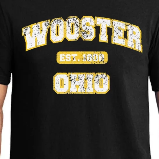 Wooster Ohio Varsity College Style Pajama Set