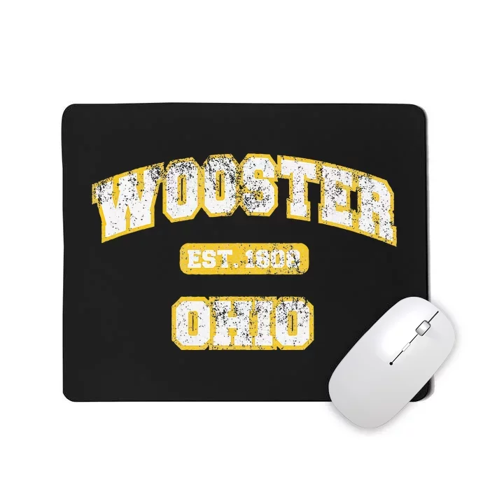 Wooster Ohio Varsity College Style Mousepad