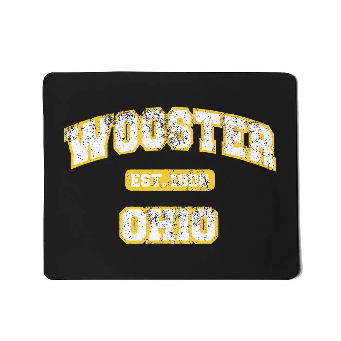 Wooster Ohio Varsity College Style Mousepad