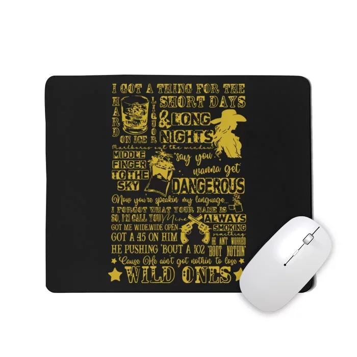 Wild Ones Wild West Country Girl Western Mousepad