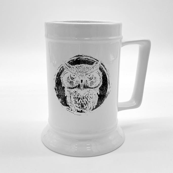 Wise Owl Front & Back Beer Stein