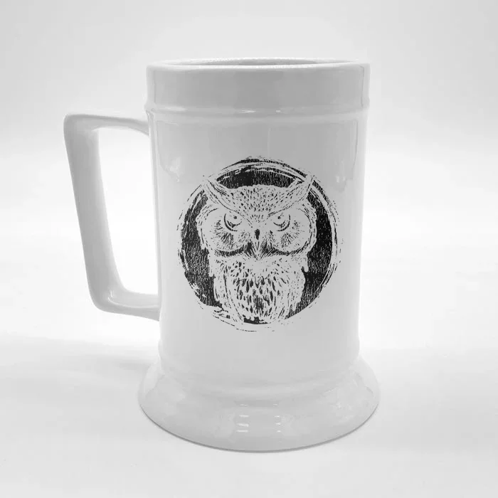 Wise Owl Front & Back Beer Stein